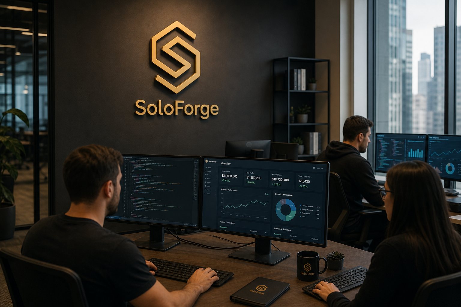SoloForge fintech development team